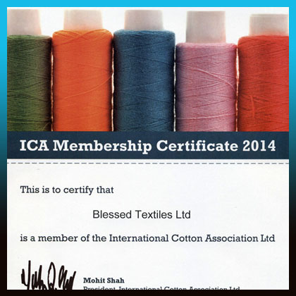 ICA Memembership Certificate 2014 Blessed Textiles Ltd.